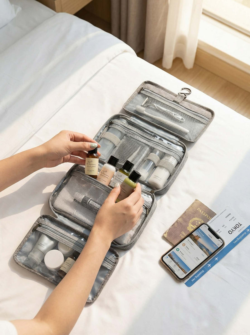 The 2-in-1 Hanging Toiletry Organizer | Waterproof & Detachable