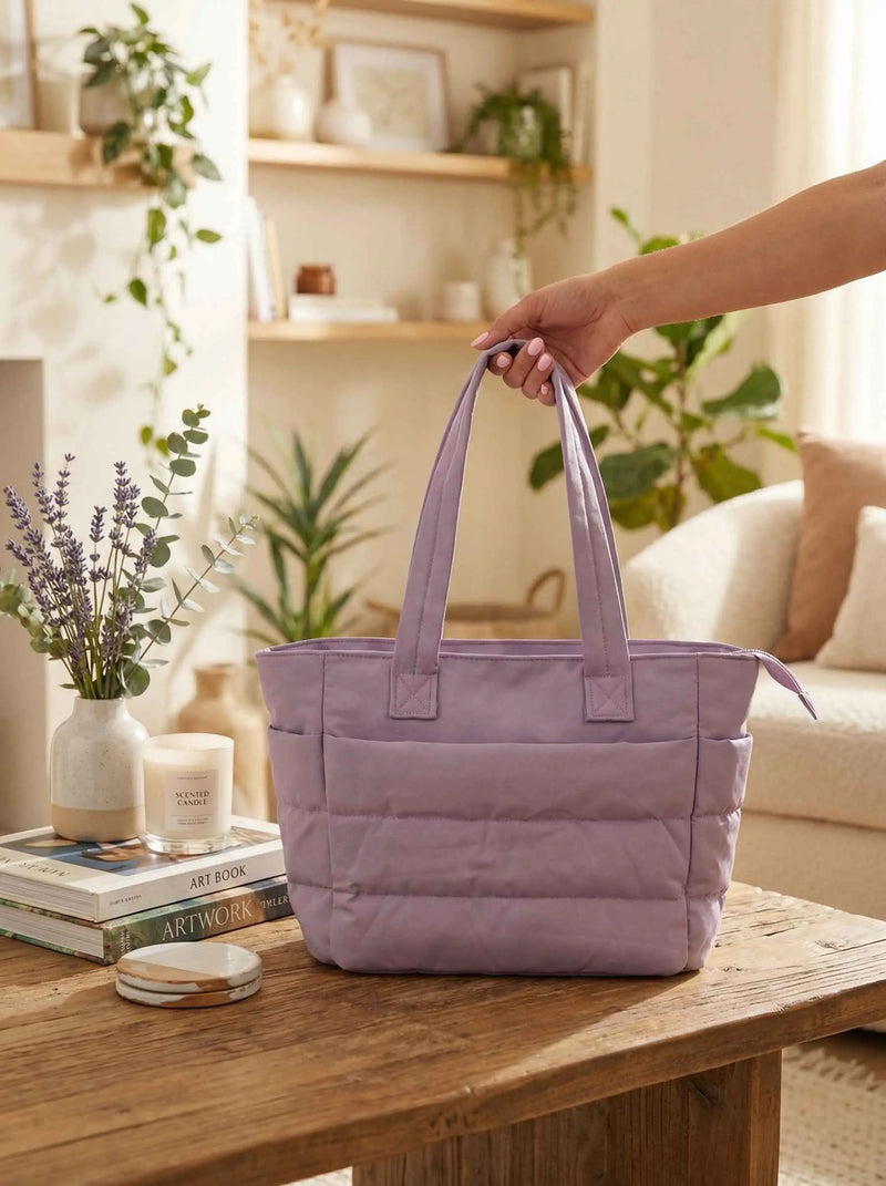 The 'Anywhere' Ultra-Light Puffer Tote